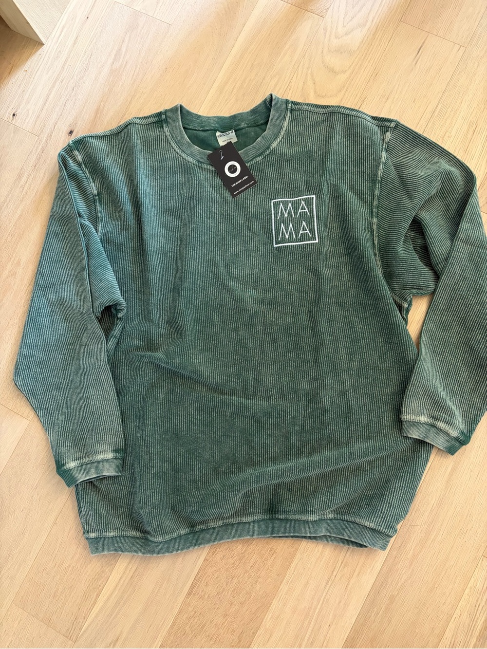 MAMA the Label Corded Crewneck Sweater - Green